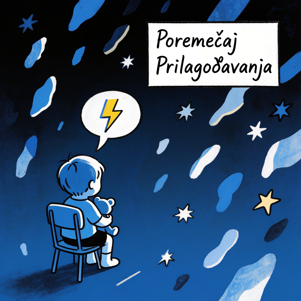 Ilustracija osobe koja prolazi kroz poremećaj prilagođavanja nakon velike životne promene