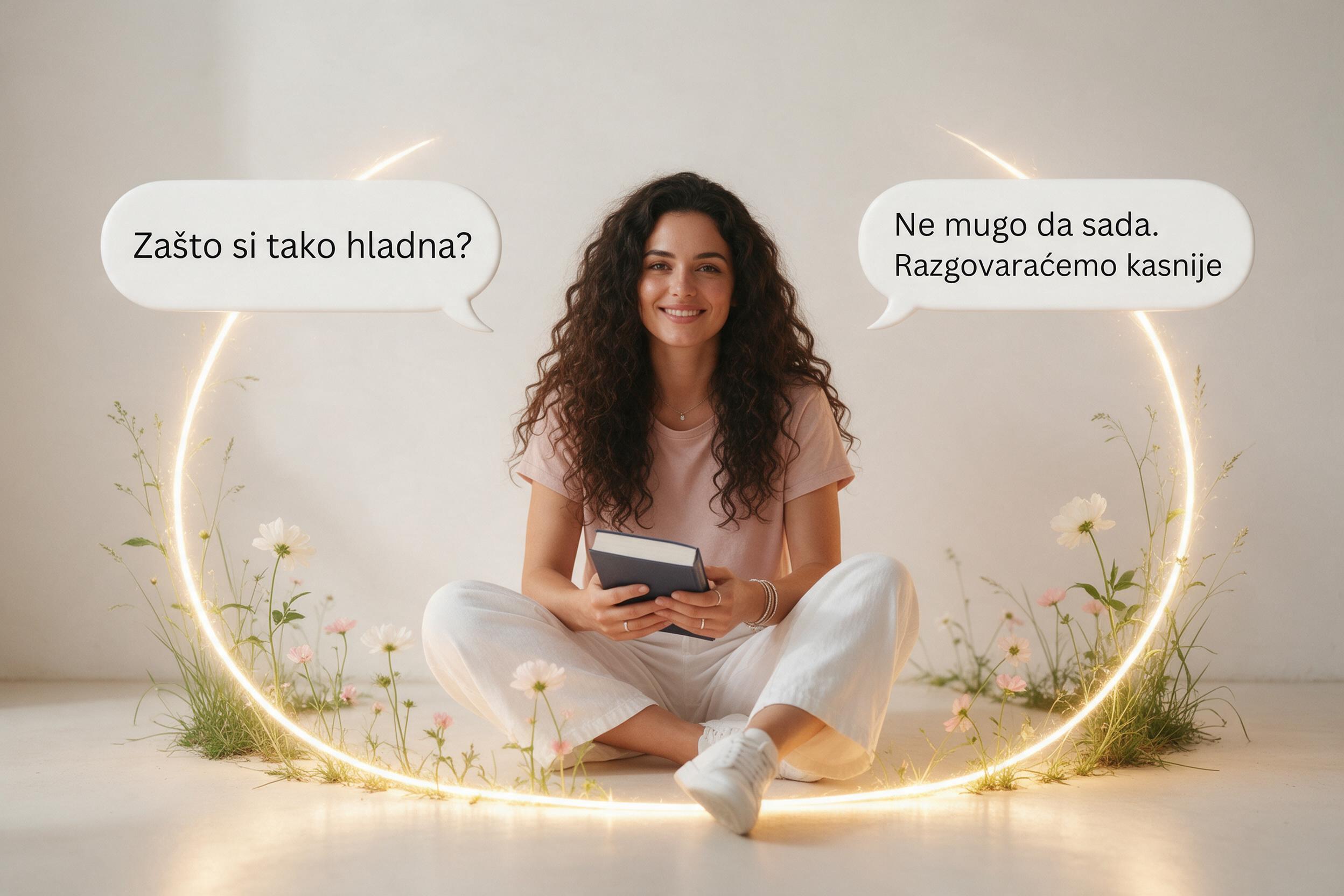 Osoba razmišlja o ličnim granicama — ilustracija za postavljanje ličnih granica